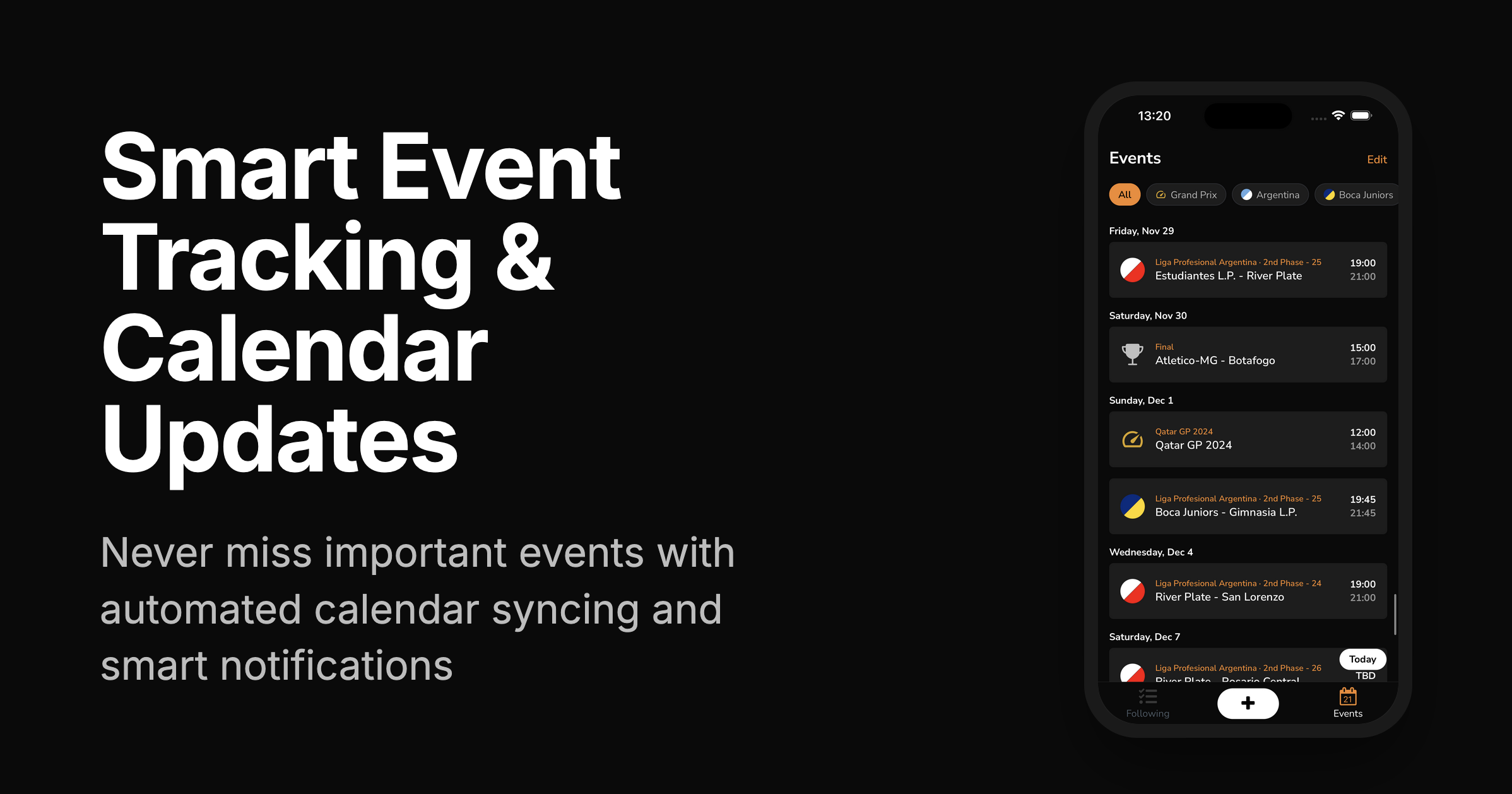 Eventum smart event tracking calendar updates never miss